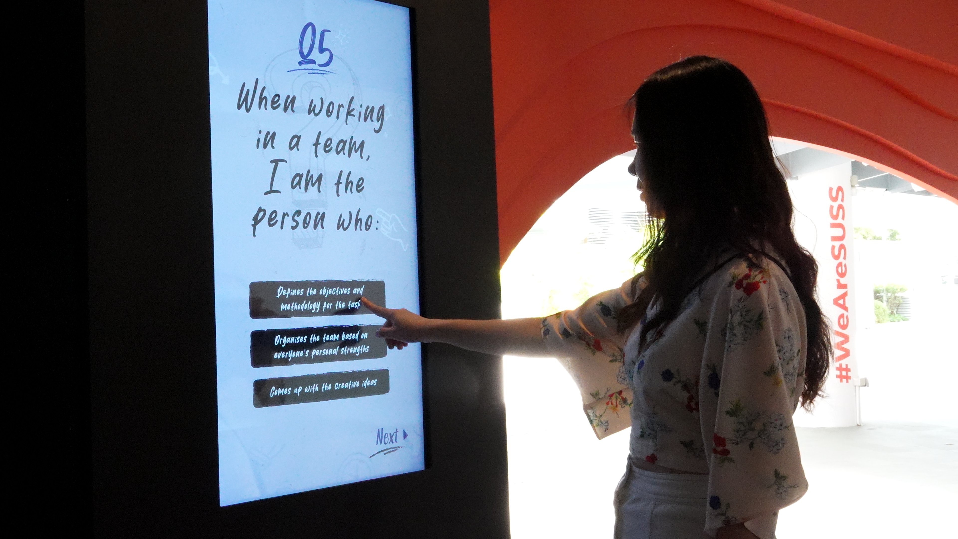 SUSS Interactive touchscreen